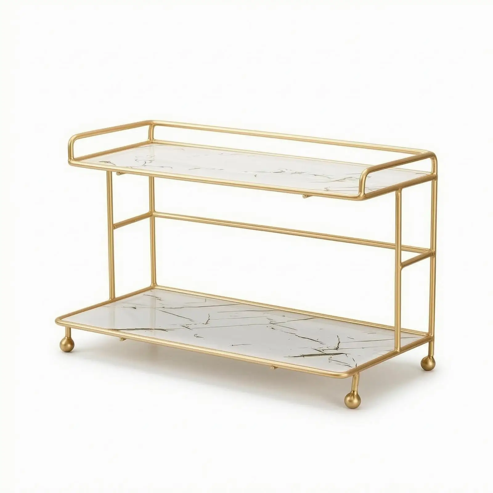 2-Tier Washroom Counter Organizer | Space-Saving, Compact, 2-Tier Countertop Organizer Shelf