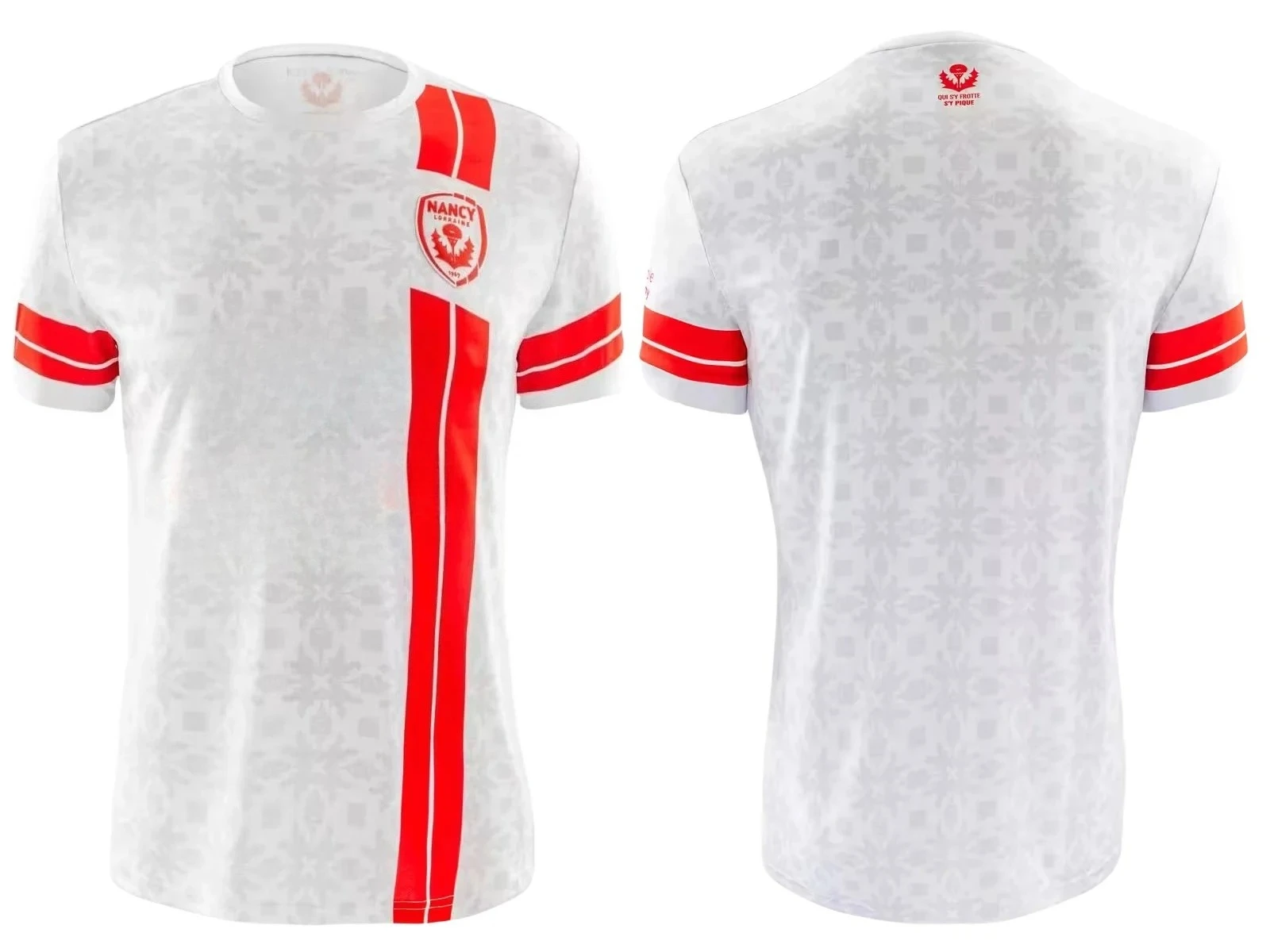 

22/25 Nancy Home Jersey Men's Large Size Quick-Drying Breathable T-Shirt Nancy Away Jersey Football Training Sports T-Shirt Top