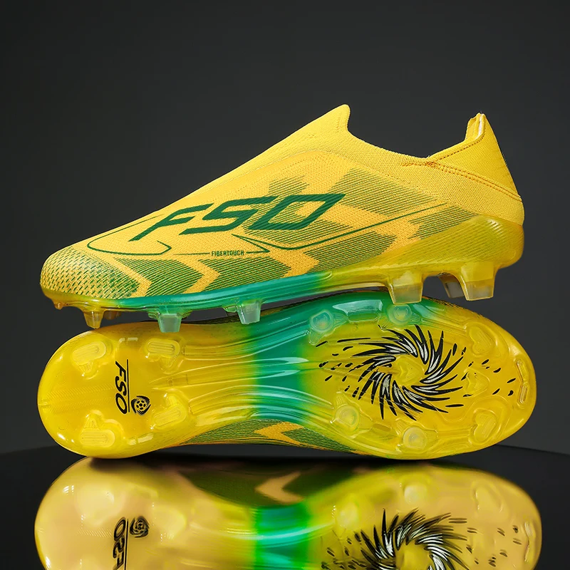 New Men Football Boots Match Outdoor Sneakers Non-Slip High-quality Grass Cleats Mid-top Light Hot-selling Training Soccer Shoes