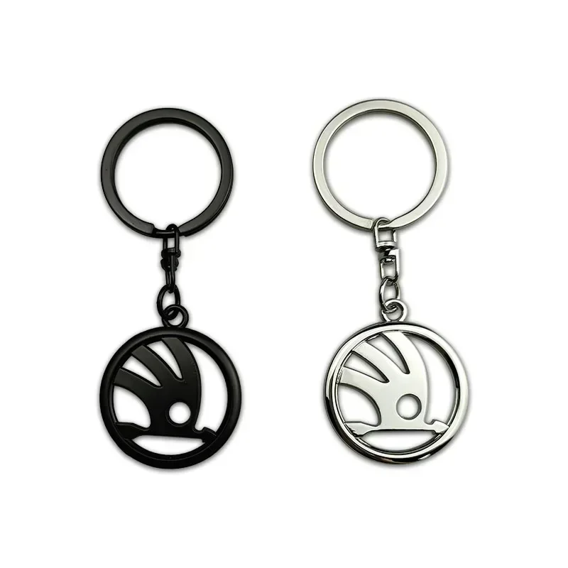 Metal Car Keychain Pendant Key Rings Holder for Skoda Octavia Kodiaq Superb Yeti A7 Roomster VRS Rapid Kodiak Fabia Accessories