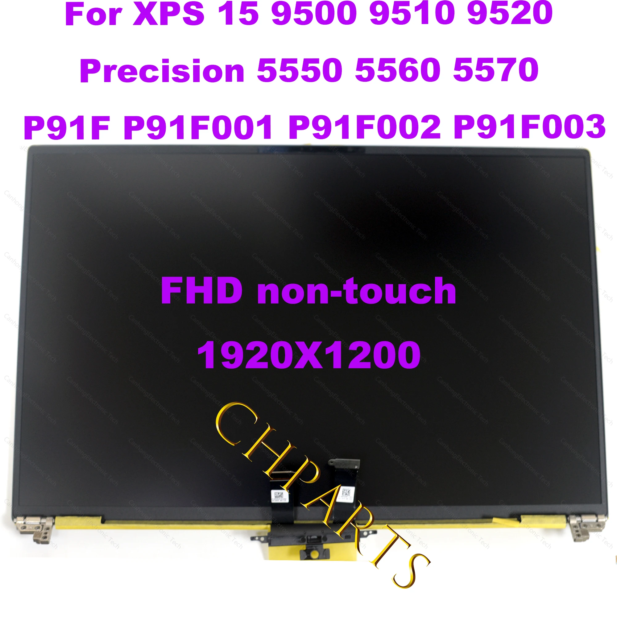 Imagem -04 - Conjunto de Substituição do Visor Táctil Lcd Tela Dell Xps 15 9500 9510 Precisão 5550 5560 5570 P91f P91f001 P91f002 P91f003