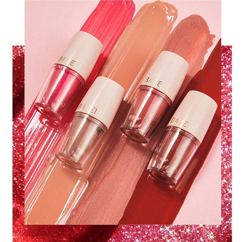 

14 Colors Water Lip Glaze High Gloss Moisturizing Sexy Red Lip Tint Lipstick Makeup Longlasting Color Non-Stick Cup Lip Gloss