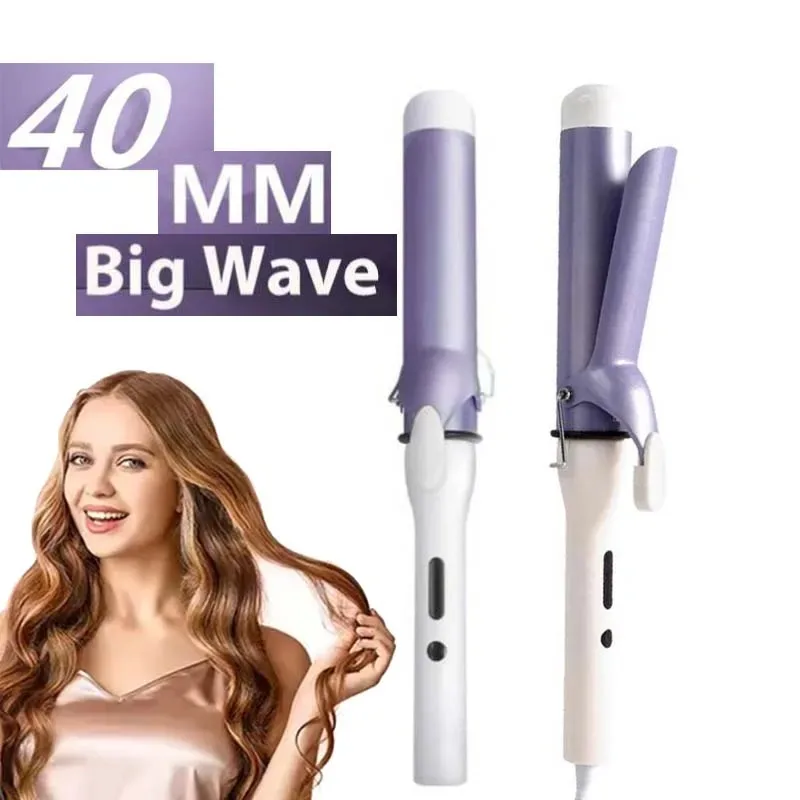 

Rofessional Hair Curling Wand Fast Heating Curling Irons Ceramic Curling Iron Large Electric Curler Hair 40Mm Big Wave Curler