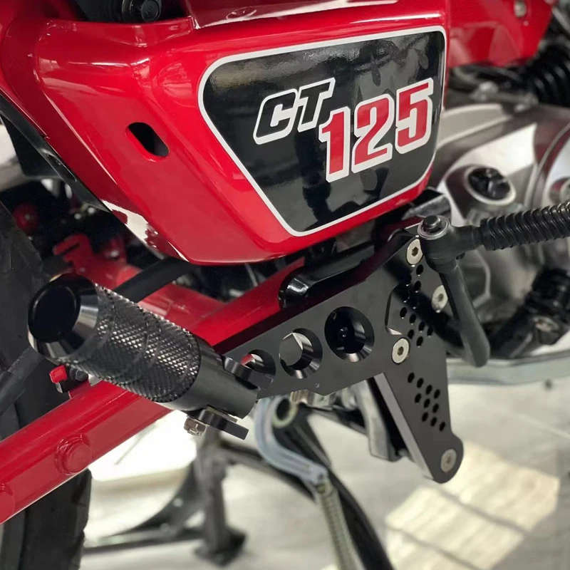 For Honda CT 125 CT125 Trail 125 Hunter Cub 2021-2024 Motorcycle CNC Aluminum Accessories Foot Pedal Passenger Rearsets Peg