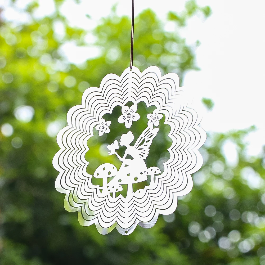 3 قطعة غابة الرياح الخيالية مستوحاة من حكاية خرافية عناصر زخرفية رائعة ثلاثية الأبعاد نافذة الحديقة ساحات عرض طارد الطيور