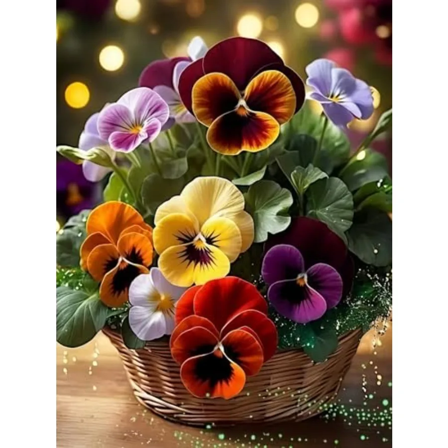 

5D Diamond Painting Kits for Adults Colorful Flowers Diamond Art Kits for Adults Beginner DIY Full Drill Gem Art Paint by Diamo