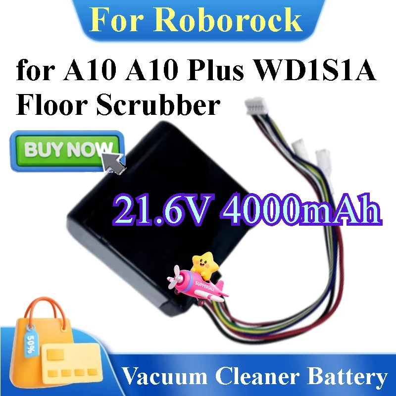 

Сменная батарея для поломоечной машины Robrock A10 A10 Plus WD1S1A, 21.6В 4000мАч