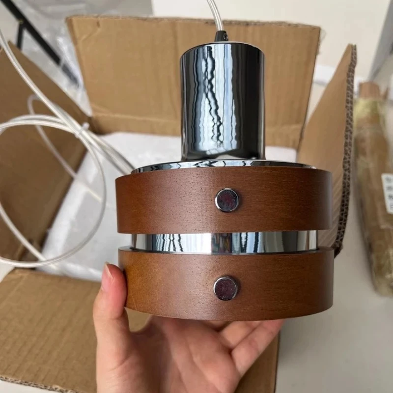 العتيقة غرفة نوم اللوح الأمامي الحديد مطلي قلادة ضوء الحديثة الحد الأدنى الرجعية فندق مطعم بار تركيبات الإضاءة الديكور #5