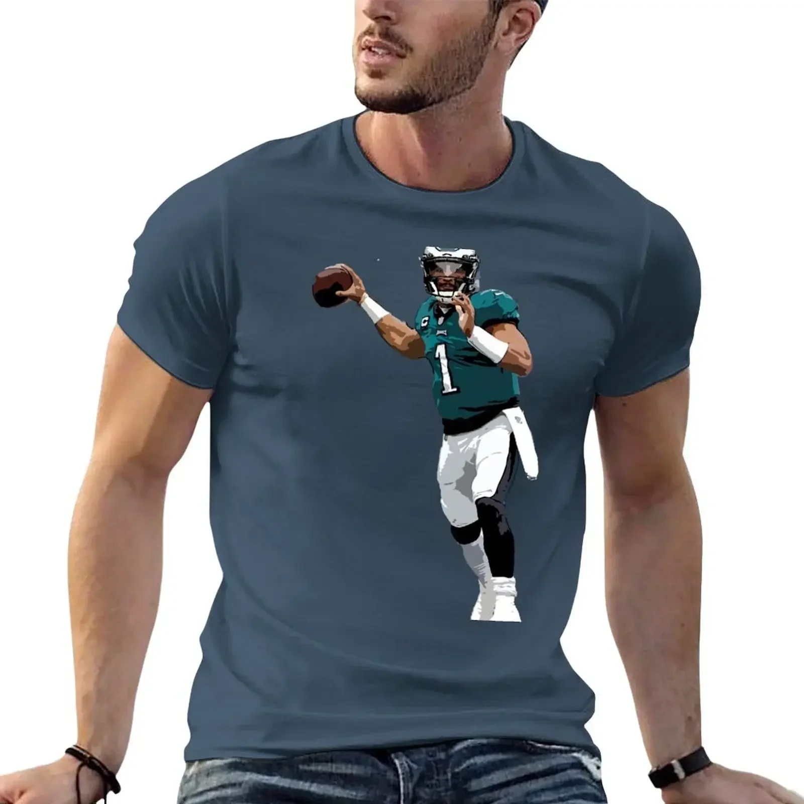 Jalen Hurts T-Shirt blanks vintage mens white t shirts