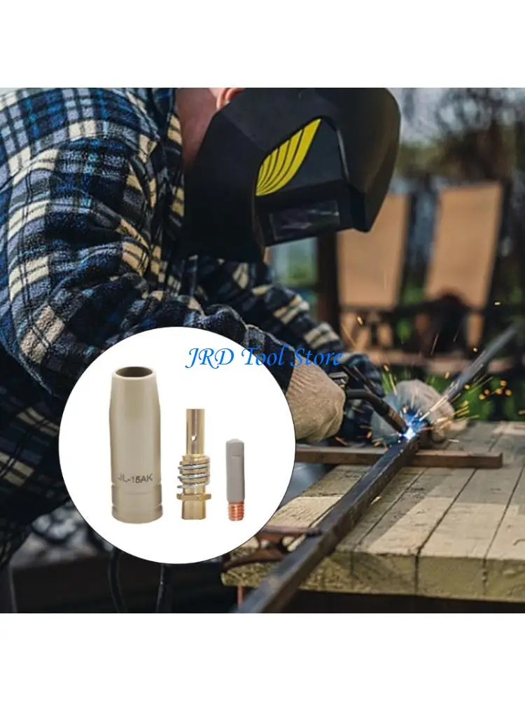 A2UD MIG Torch Nozzles Conductively Welding Tip Heat Resistant Design Ensures Long Last Use for Multiple Welder Models