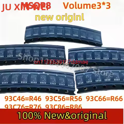5PCS 93C46 R46 93C56 R56 93C66 R66 93C76R76 93C MSOP8 EEPROM Chip For New Type For Hyundai For Kia For For Dashboard