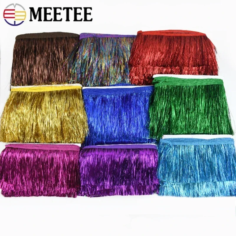 

2/5/10M Meetee 15/20cm Colorful Fringes Tassels Clothes Dress Lace Trim Curtain Decoration Ribbon DIY Garment Sewing Accessories