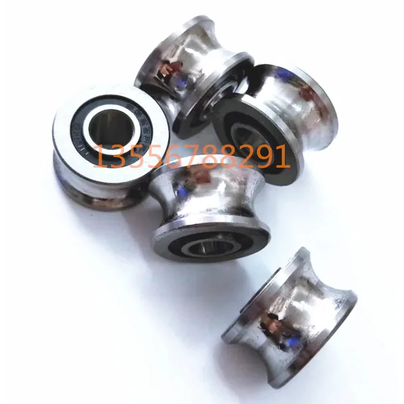 Bearing with U Groove SG22 U Track Wheel Inner Hole 8 Outer Diameter 22.5 Thickness 13.5 (14.5) M Grooved Bearing