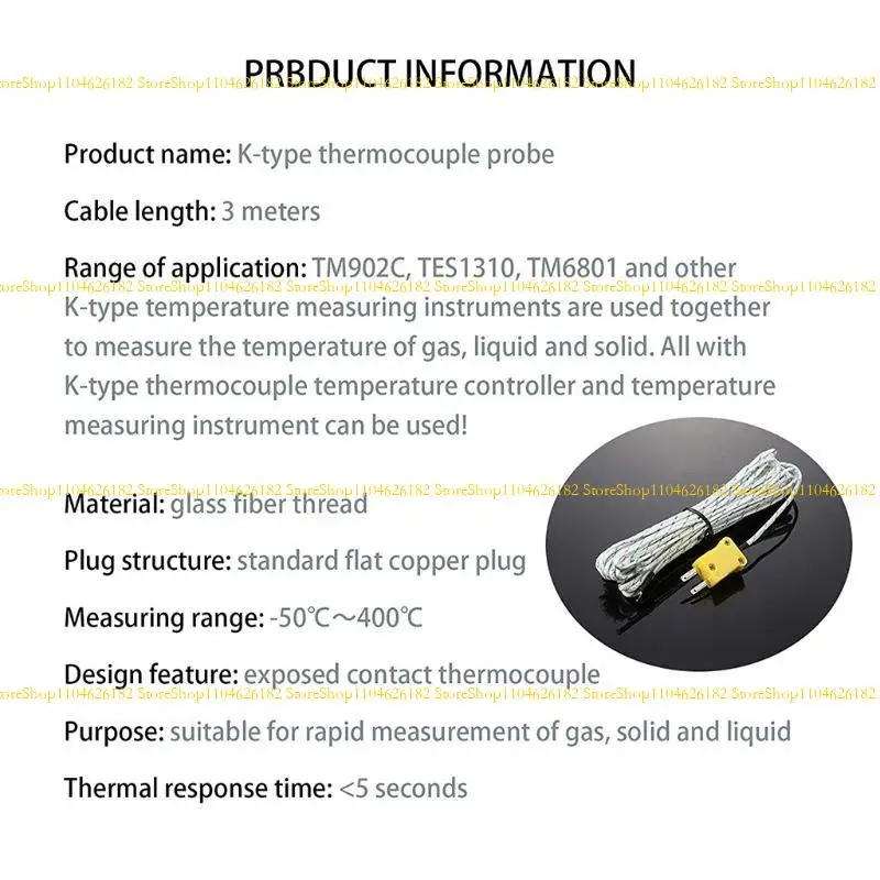 Q2Q4 5pcs cho K -Type -50 đến 400 ° C