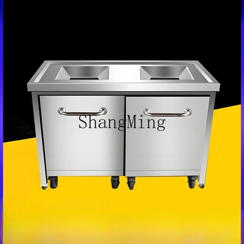 SMCanteen Restaurant Residual Food Table Kitchen Swill Recycling Truck Stainless Steel Residual Collection Truck