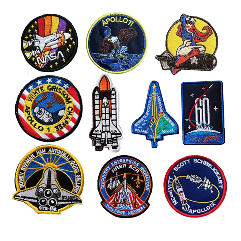 Embroidered Patches for Clothing badge Sticker for Clothes Hook and Loop on Patches for Clothing Patch Jacket Sticker