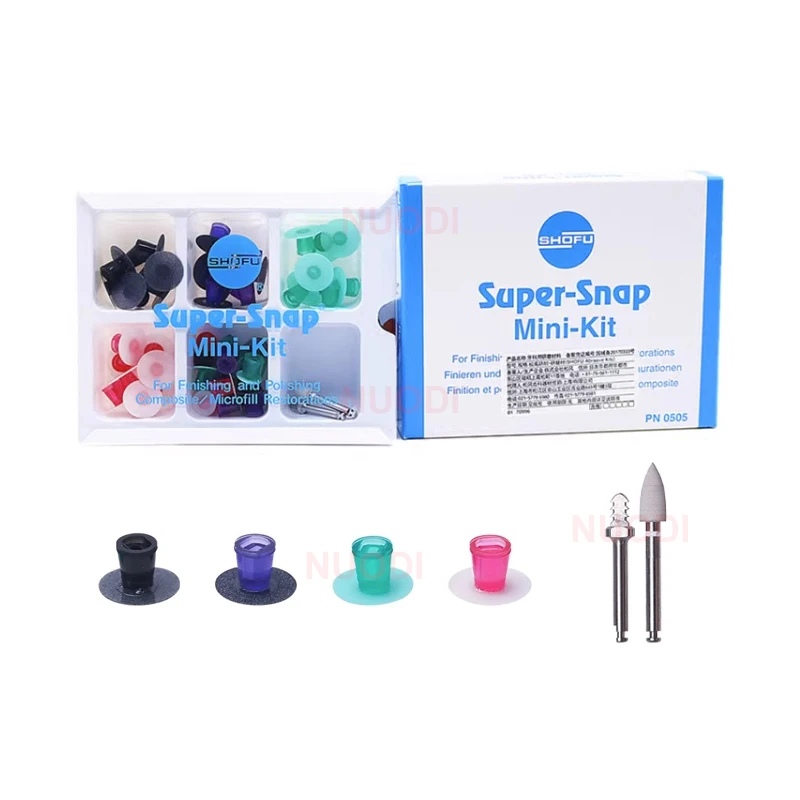 Dental Finishing And Polishing Disk SHOFU Super-Snap Rainbow Polishing Mini Kit For Finishing Polishing Composite Restorations