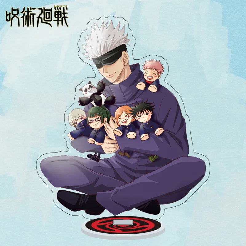 Anime Jujutsu Kaisen Acrylic Stand Manga Figures Miniatures Gojo Satoru Figurines Garage Kits Model Toys GK Ornaments Decoration view 2