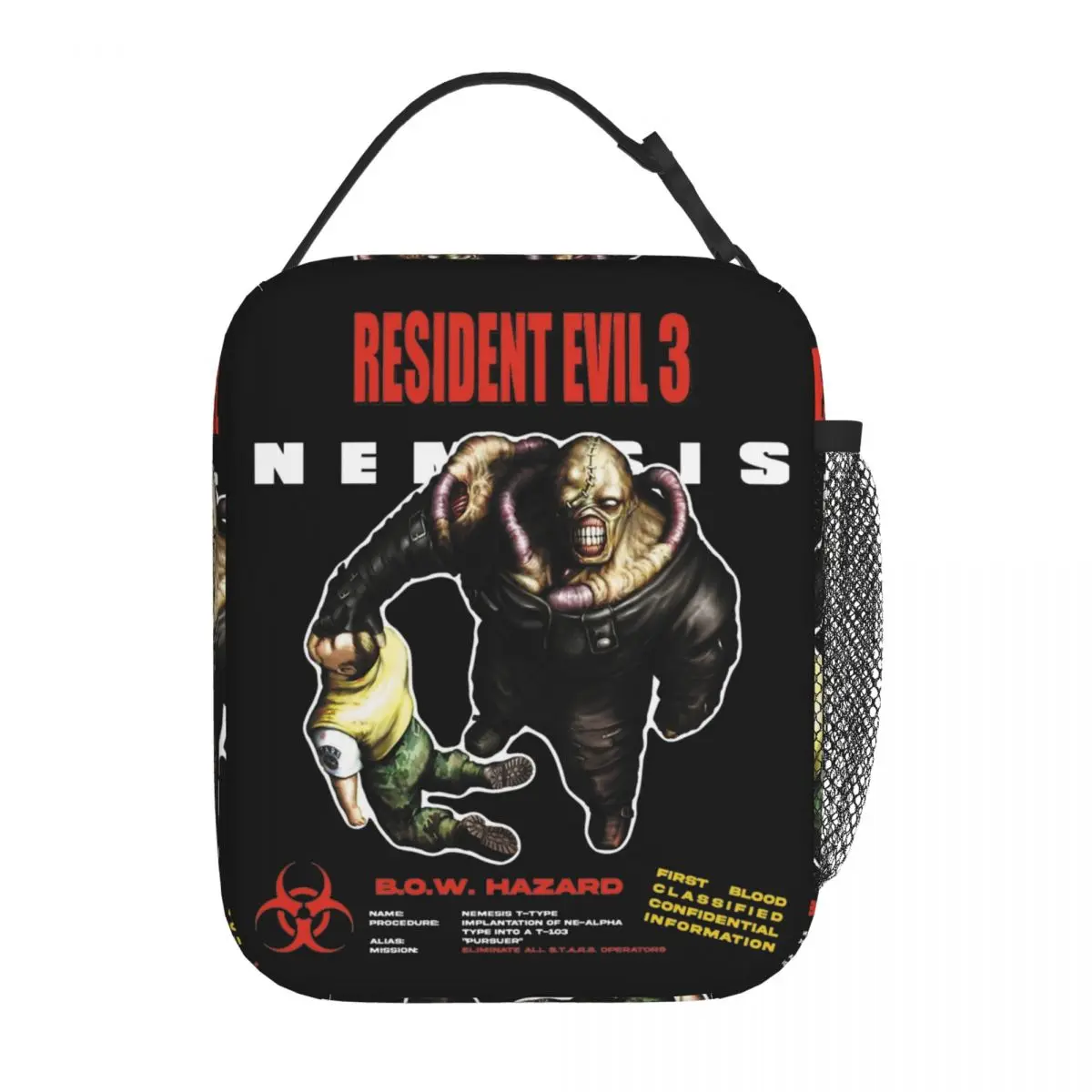 RESIDENT EVILs 3- NEMESIS V1 Thermal Insulated Lunch Bag for Office Portable Food Bag Container Men Women Thermal Lunch Boxes