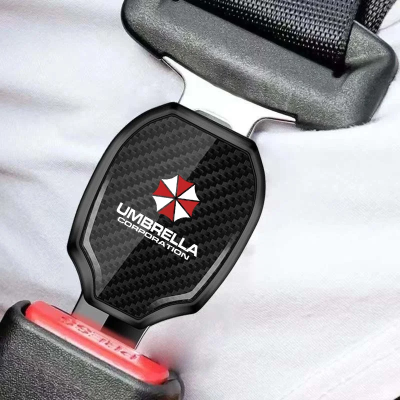 

Car Seat Belt Clip Carbon Extender Lock Buckle Plug Car Accessories interior For Umbrella gadget organizer Support optional logo