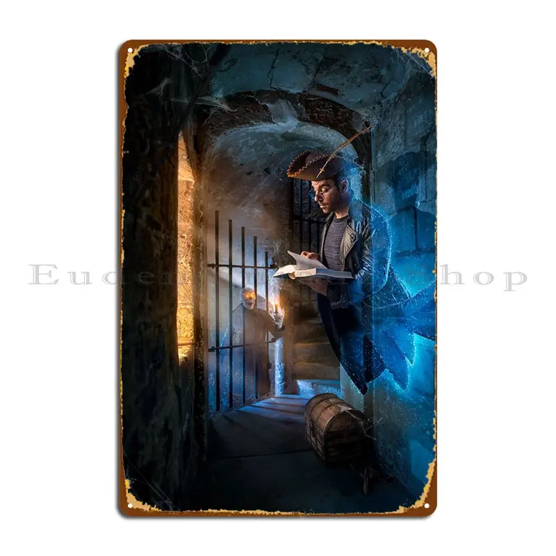 Ghosts In Palais Des Papes Metal Plaque Poster Club Print Wall Decor Cave Cinema Tin Sign Poster