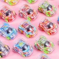 15Pcs Mini Transparent Pull Back Car Toys Kids Birthday Party Favors Giveaway Pinata Filler Carnival Classroom Prize Gifts Pack