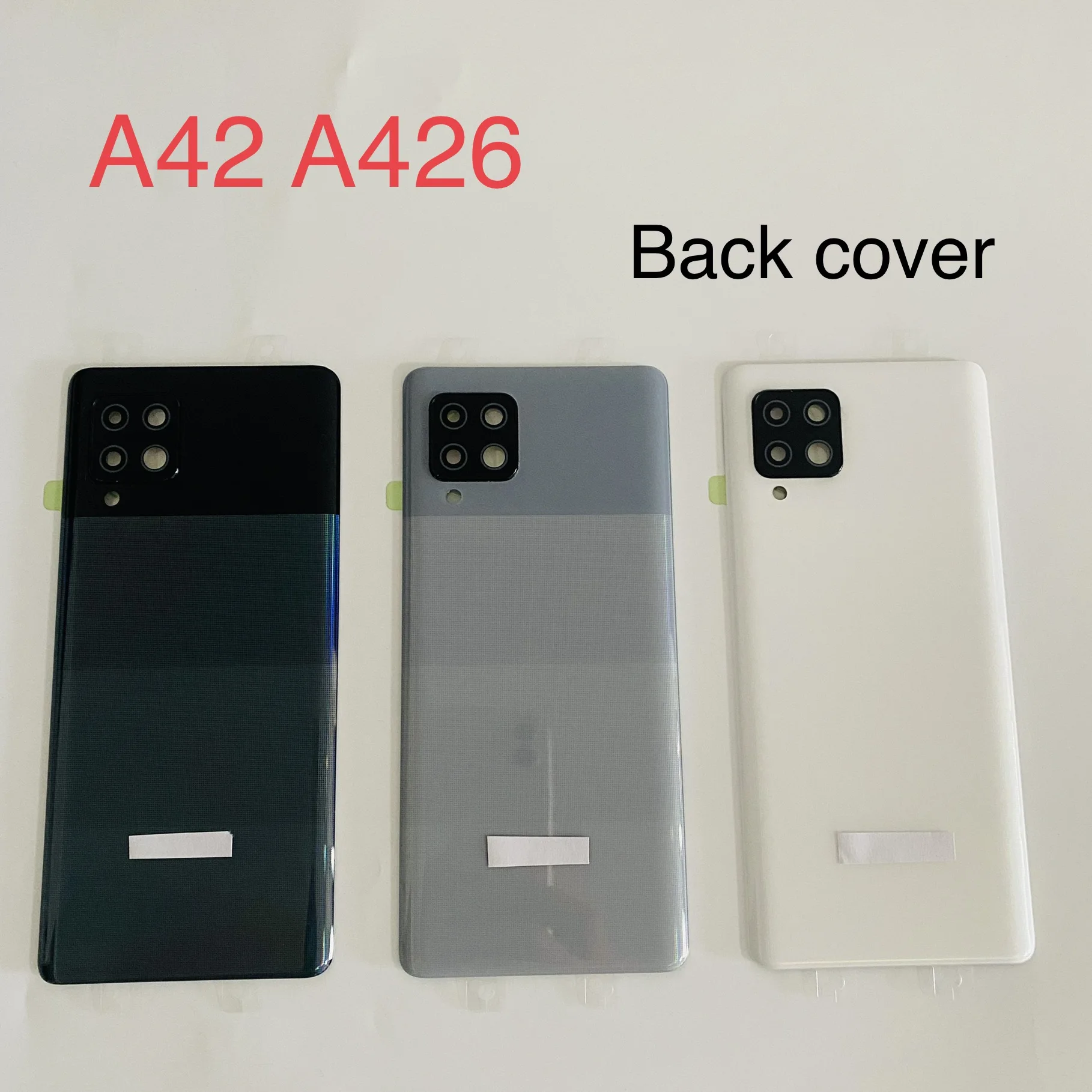 For SAMSUNG Galaxy A42 5G A426 A426U A426B Back Cover Battery Door Rear Housing Plastic Case Replacement With Camera Lens Lid