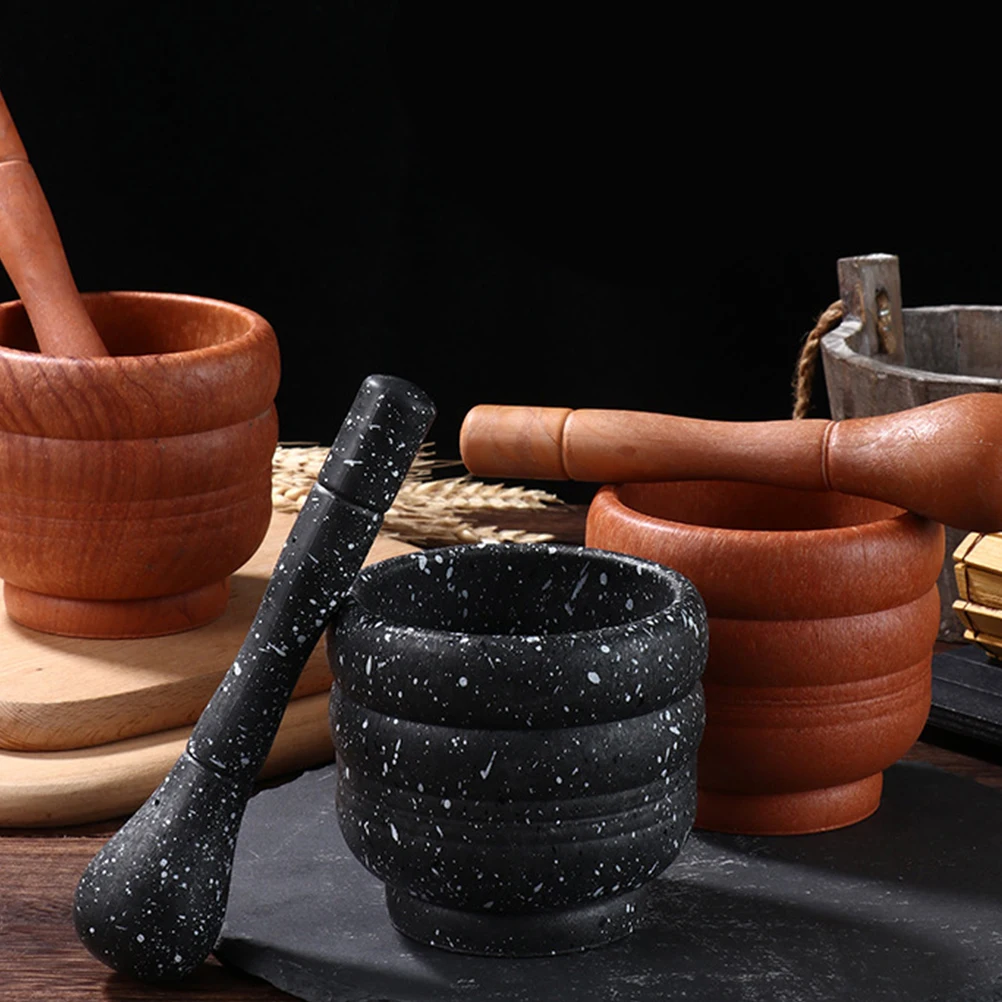 

1 Set Of Manual Garlic Premium Plastic Kitchen Gadget For Pills Spices Food Grinding Household Tool Pestle Muddler