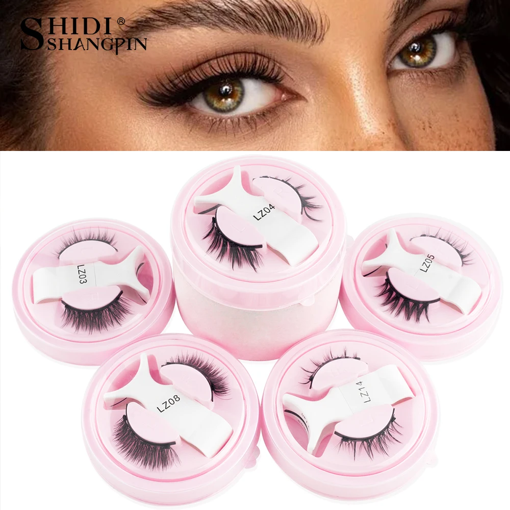 

Wholesales 10pcs Magnetic Eyelashes Set Reusable Eyelash Extension Tools Natural Curler False Eyelashes With Tweezer New No Glue