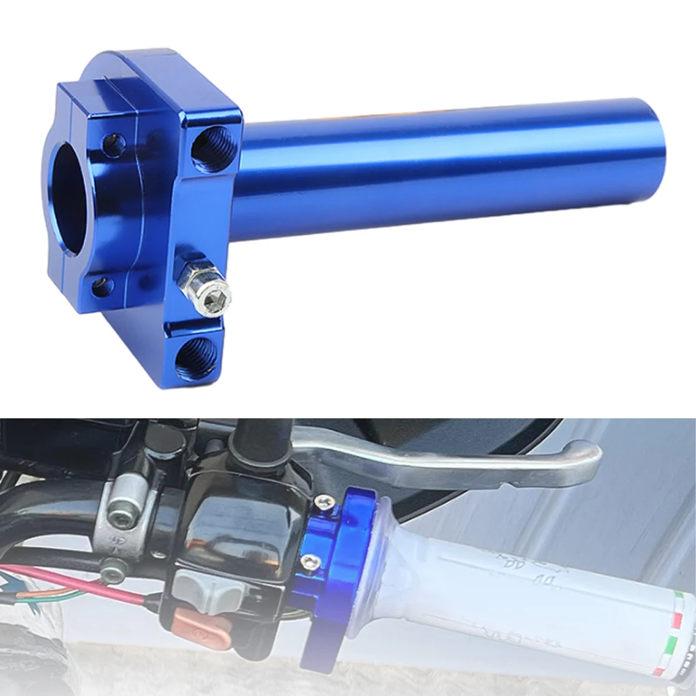 Aluminum Alloy Handle Grip with 1/4 Quick Turn Throttle For All Motorcycles With 7/8