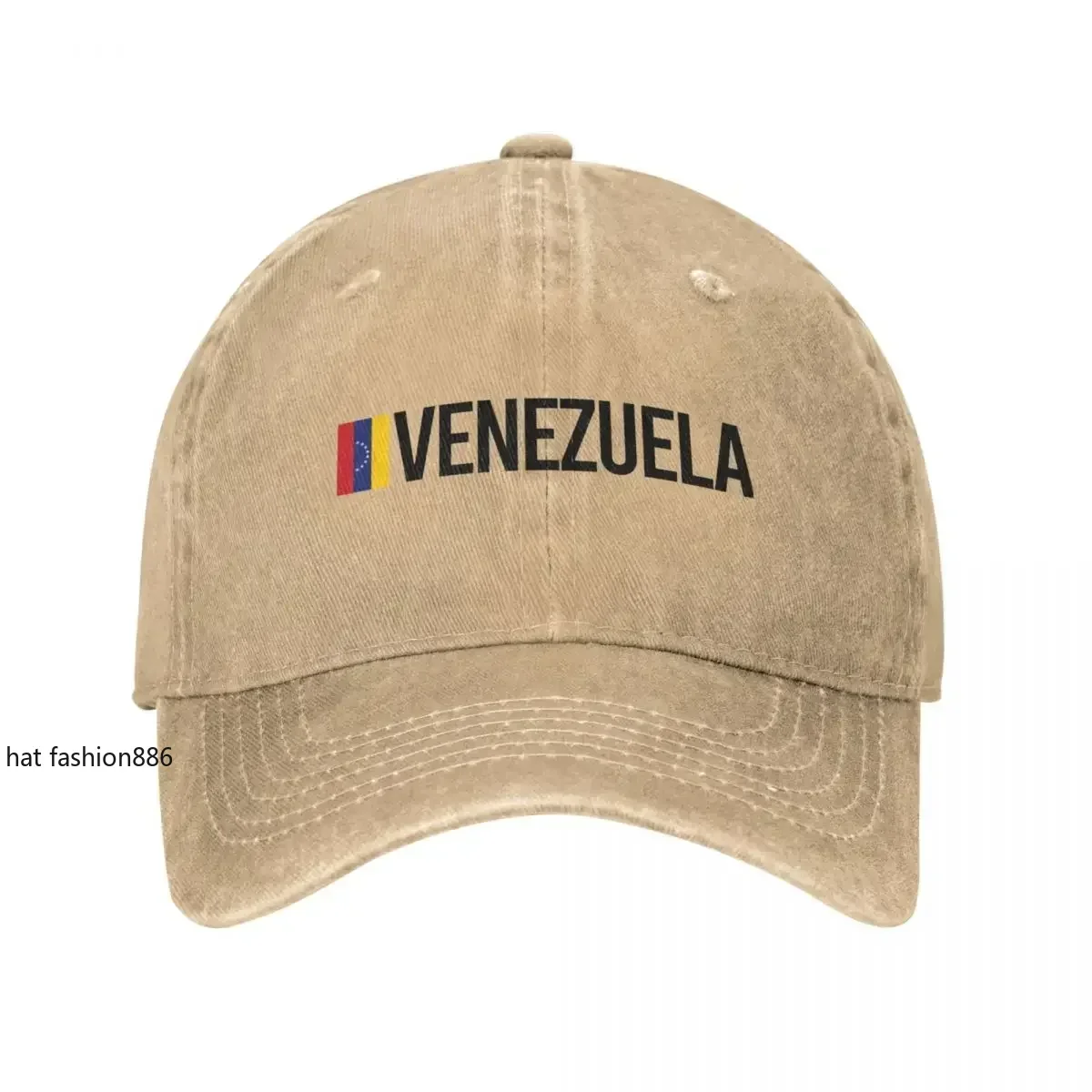 Venezuela Minimal Design Cap Unisex Distressed Deniimm Cap Venezuelan Outdoor Gollff Unstructured Soft Caps Hat