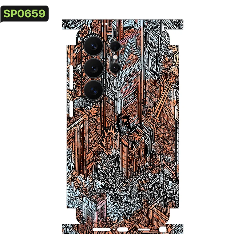 XRT Decal Skin for Samsung Galaxy S26 S25Ultra Plus S23 S24Ultra Back Screen Protector Cover Wrap Stones Sticker