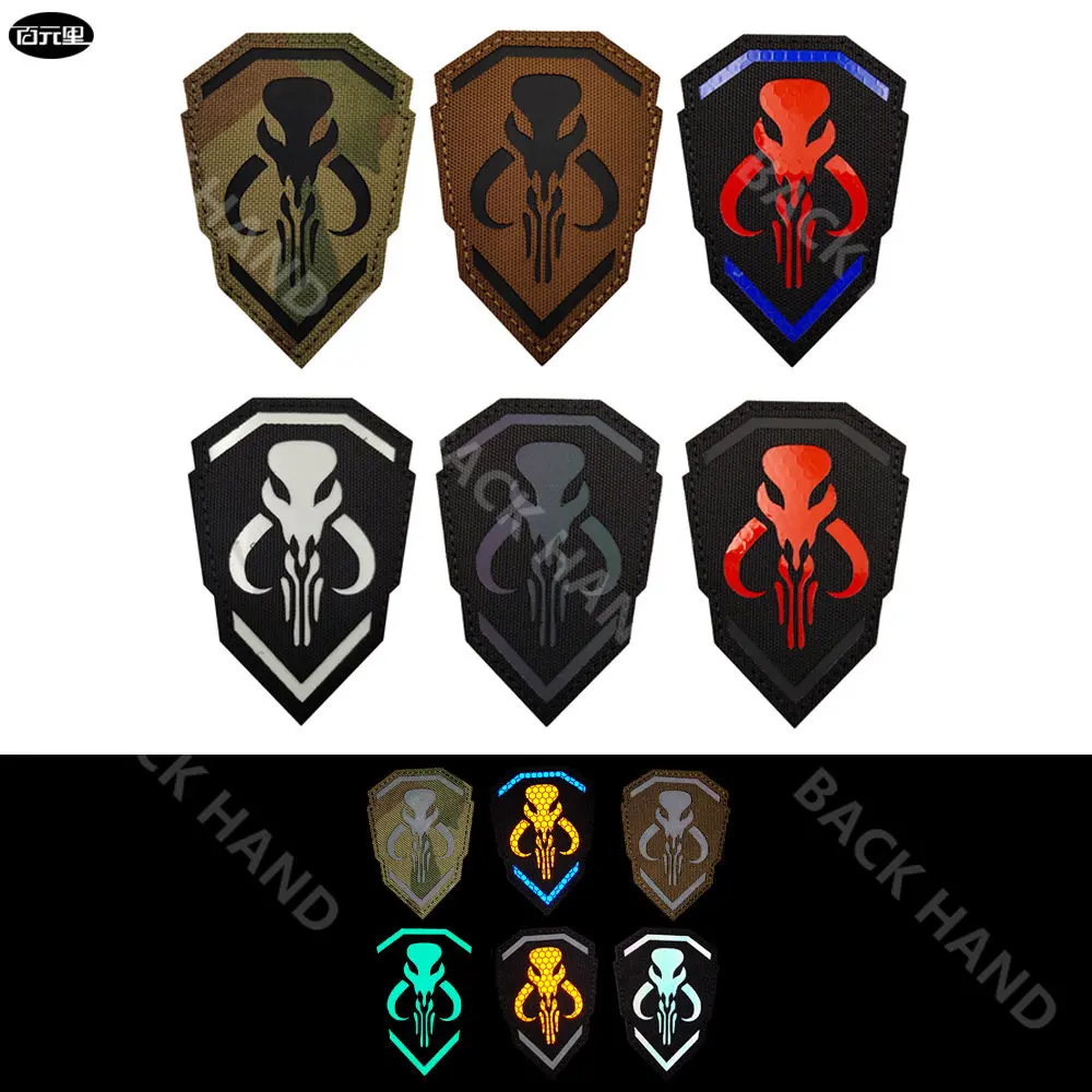 PVC Badge Bounty Hunter Badges For Clothing Backpack Caps Fabric Armband Stickers Embroidery Military Reflective Tactical Patch