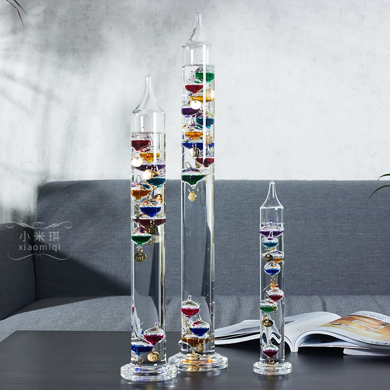 Creative Home Decor Galileo Colored Ball Thermometer Office Interior Decoration Birthday Present Home Decoration Accessories