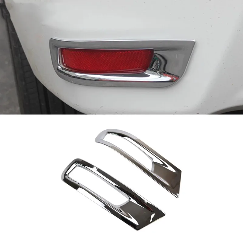 For Toyota Corolla E170 2014 -2017 2018 Accessories  Rear Fog Lights Lamps Eyelid Eyebrow Decoration Cover Trim Car Styling