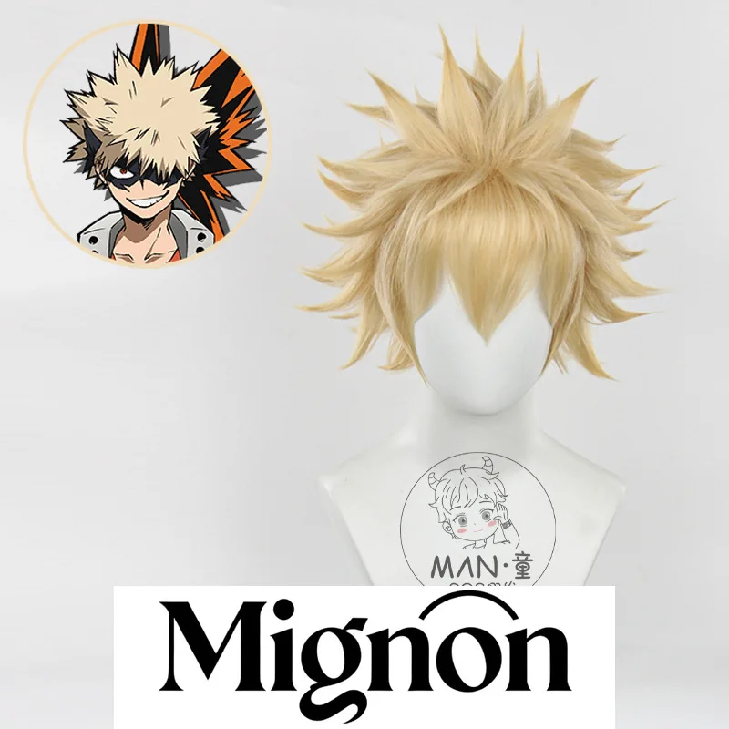 

Мой герой Академия Кацуки Бакуго Косплей Парик Колючие короткие волосы Подарок на Хэллоуин