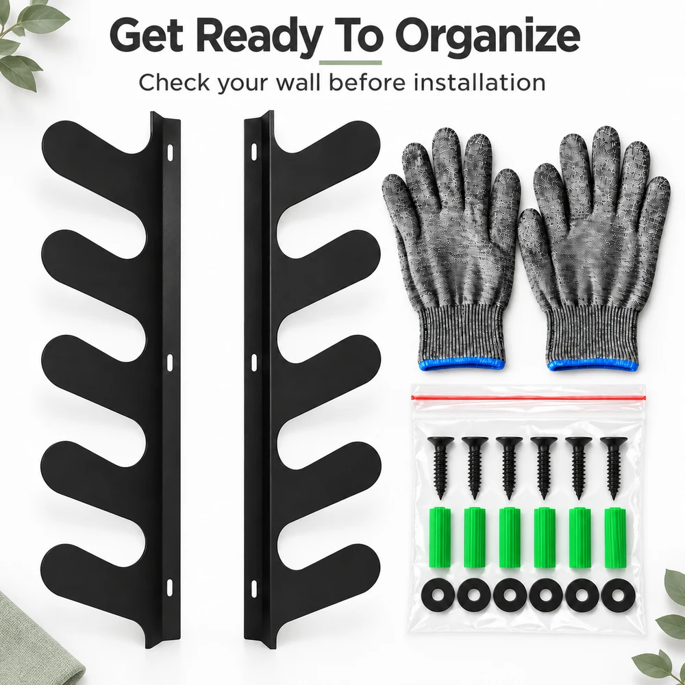 Zoe Garden Tool Organizer Wall Mount Garage Storage Rack For Shovels Rakes Brooms And Long Handled Yard Tools With Five Support Levels For Garage And Shed