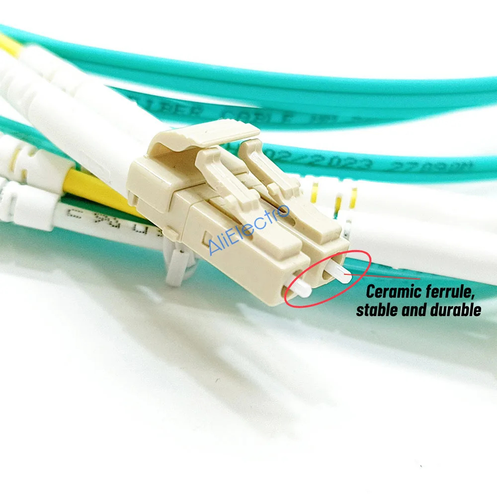 10pcs/lot Fiber Optic Patch Cord OM3 LC-LC UPC Multimode Duplex 3.0mm 1/2/3/5m LC-LC Fiber Optic Patch Cable MM