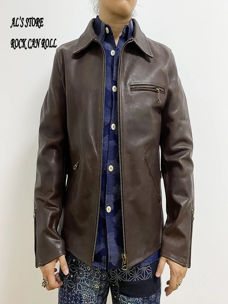 CD1300 Cidu Asian Size, Read Description Super Quality Genuine Argentine Bull Leather Slim Stylish Biker Jacket