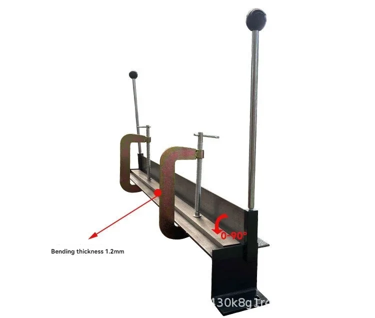 1.2 mm steel plate, steel, copper, and aluminum sheet metal bending machine, 30 inches, 90-degree bending