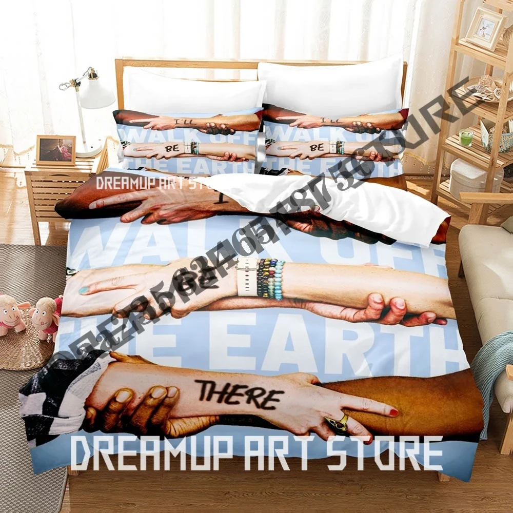 

3D Print Hip Hop walk off the earth Bedding Set Single Twin Full Queen King Size Bed Set Adult Bedroom Duvetcover Set Anime Bed