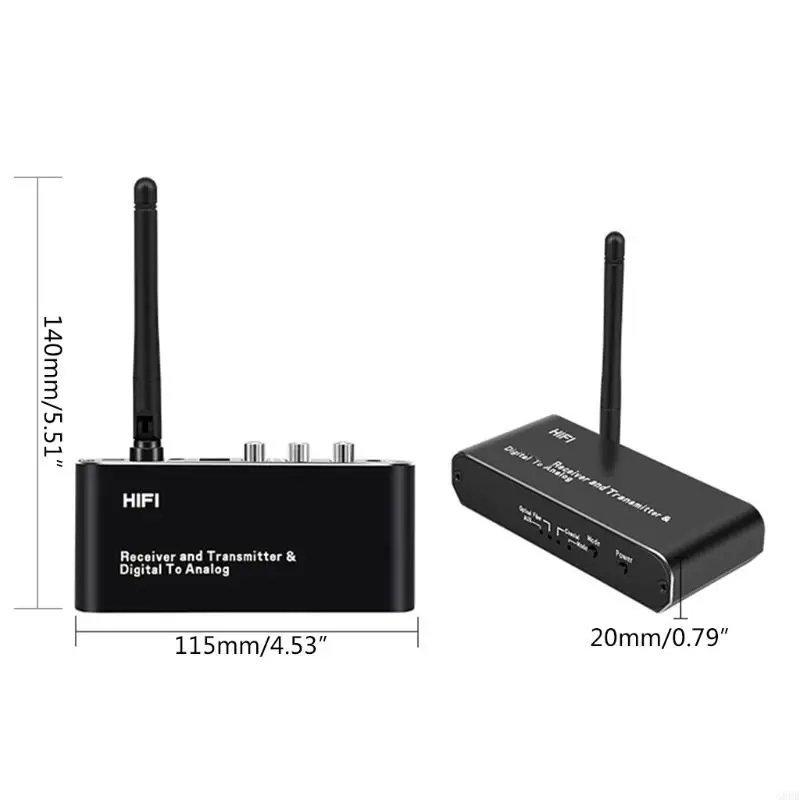 G8DB Digital To Analog Converter Digital Optical to Analog RCA BT5.0 Adaptateur récepteur compatible Amplificateur