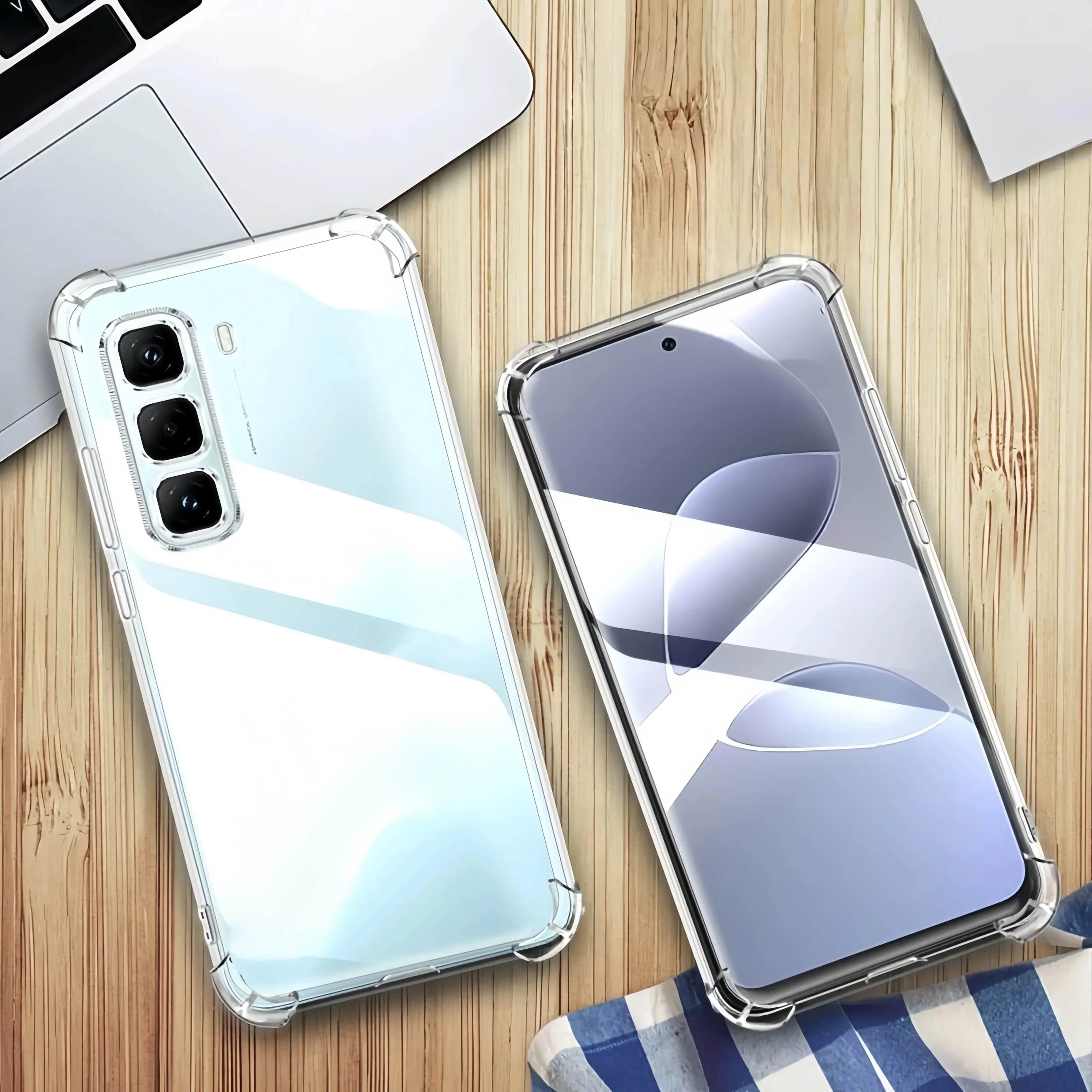 Transparente TPU Stoßfeste Schutzhülle für Infinix Hot 60i/Hot 50 PRO+/Hot 50 PRO/Hot 50 - Klar