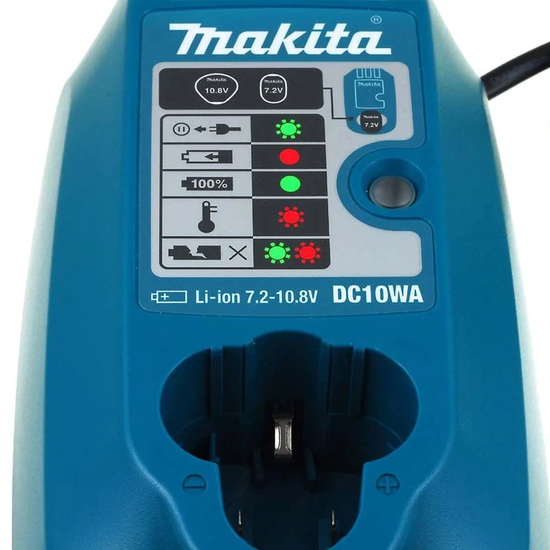 Imagem -05 - Makita-portable Li-ion Battery Charger Carregamento Rápido Compact Dc10wa 7.210.8v