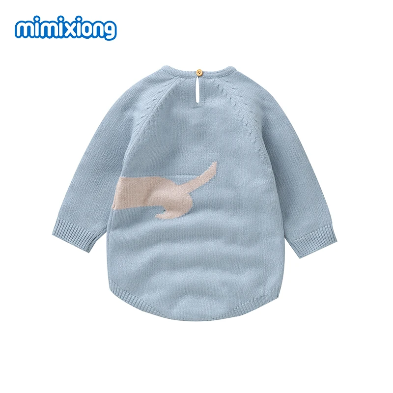 Infant Baby Boys Girls Bodysuits Clothes Autumn Outerwear Newborn Crew Neck Long Sleeve Knit Onesie 0-18m Autumn Toddler Outfits