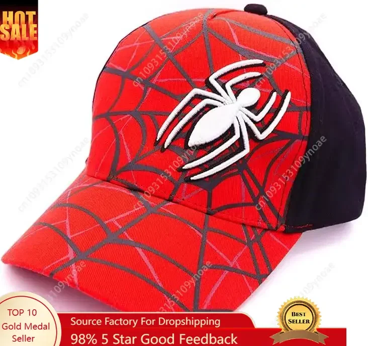 

Spider Hat Anime Baseball Caps Breathable Truck Cap Men Women Teenager Outdoor Adjustable Dad Hats Unisex