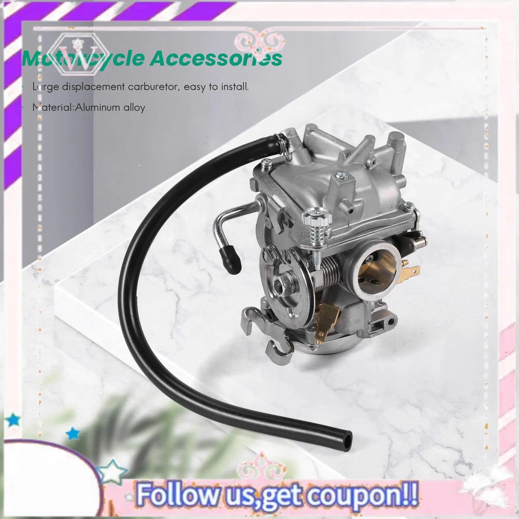 

A76T-Carburetor XV250 XV125 QJ250 XV 250 XV 125 Aluminum Carburetor Assy For Virago 125 XV125 1990-2014