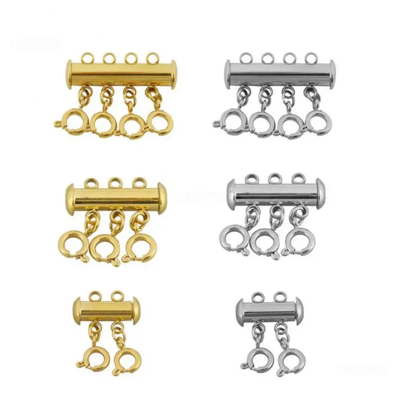 Magnetic Clasp Durable Extension Connector Multiple Strand Bracelet Connector Multi-layer Bracelet Jewelry Making Trendy Stylish