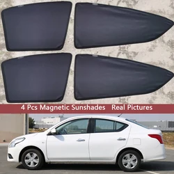 Magnetic Car Sunshade Shield Front Windshield Frame Curtain Sun Shade For Nissan Sunny Versa N17 Sedan 2011– 2018 Accessories