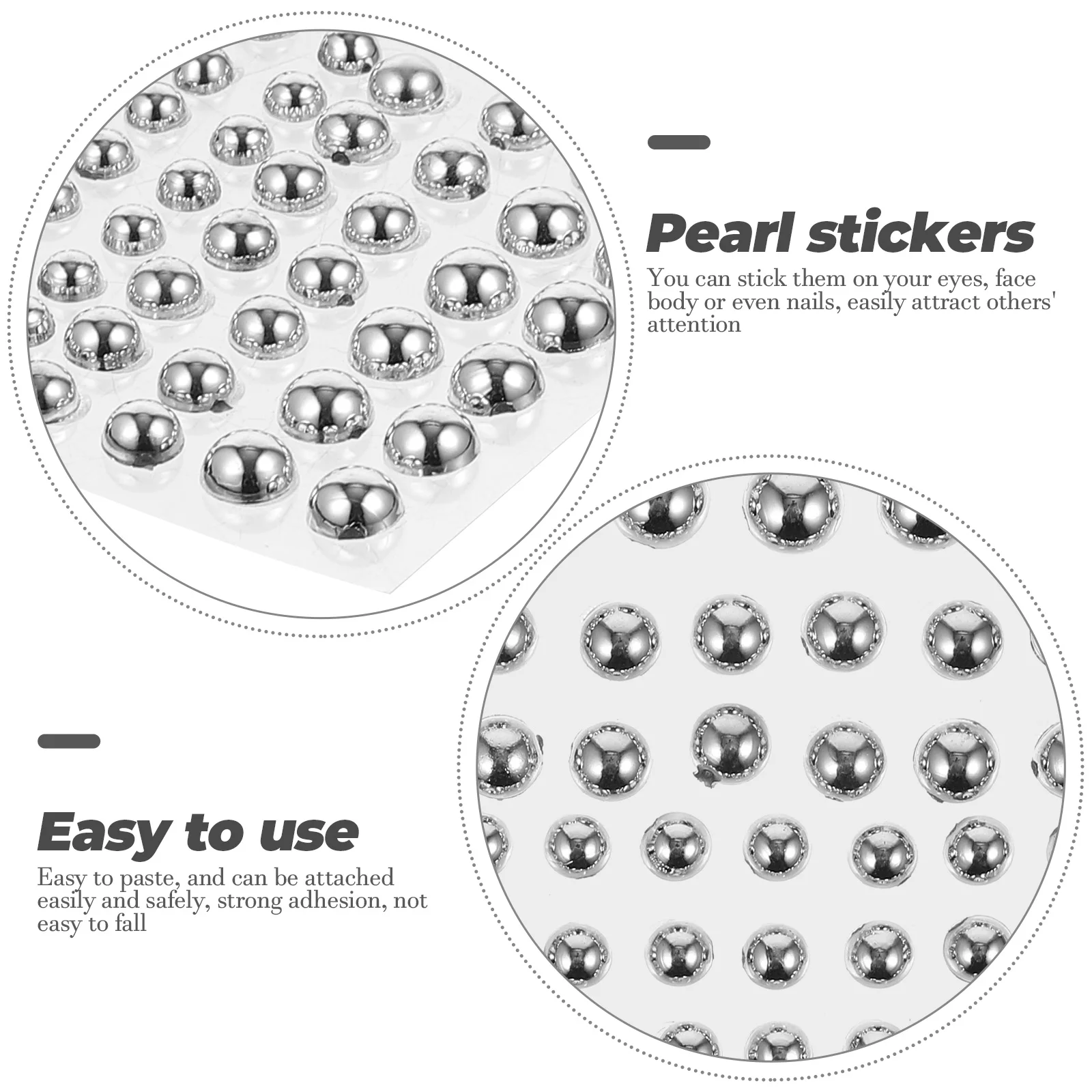 

10 Sheets Facial Diamond Sticker Face for Crafts Pearl Nail Stickers Festival Gems Embellishments Crafting Jewel Body